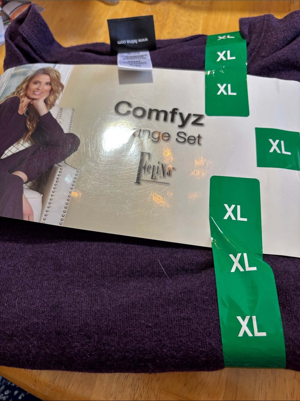 Felina Comfyz Lounge Set - Deep Purple XL NIP